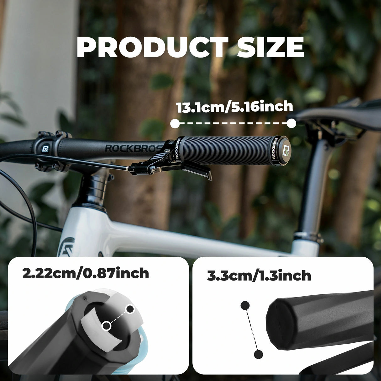 Fahrradgriffe 22 mm – Mit Alu‑Lock & Anti‑Rutsch‑TPE