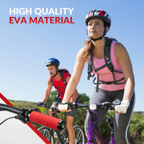 Fahrradgriffe – Rutschfeste EVA‑Schwammgriffe mit Aluminium, 22 mm