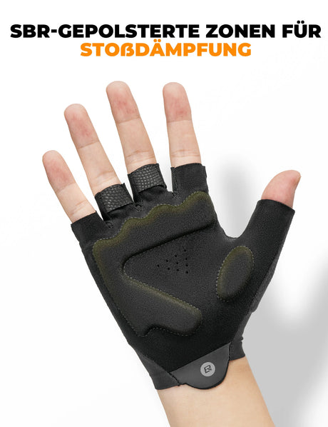 Fahrradhandschuhe Sommer Fingerlos – Rutschfest, atmungsaktiv & dämpfend