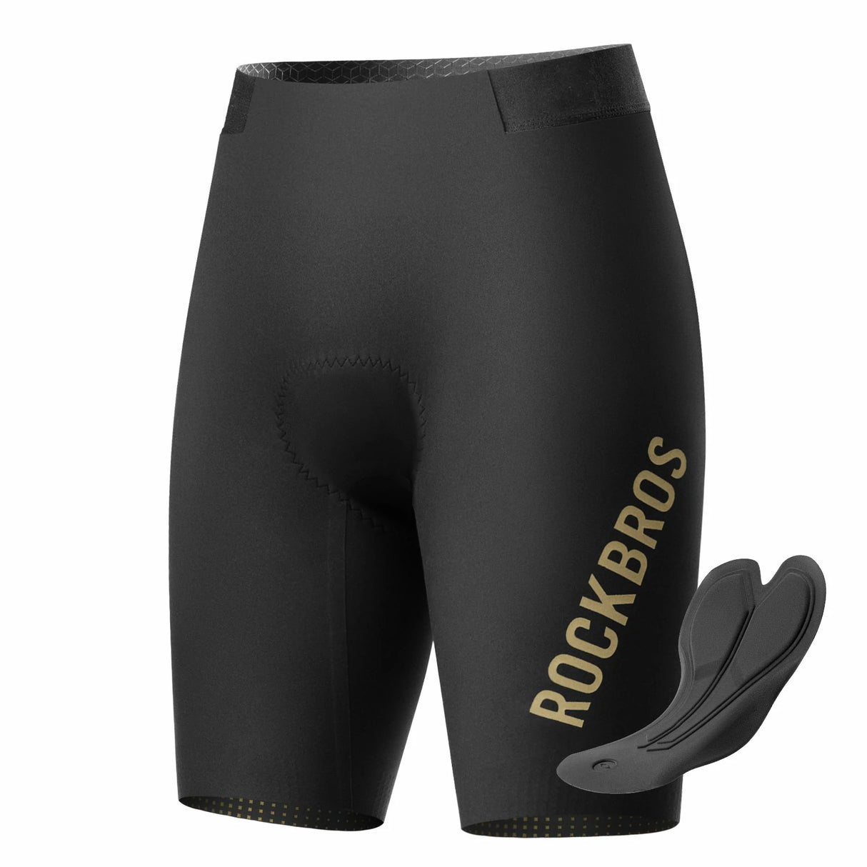 ROCKBROS Fahrradhose Kurz Gepolstert Herren – Nahtlos, atmungsaktiv & rutschfest