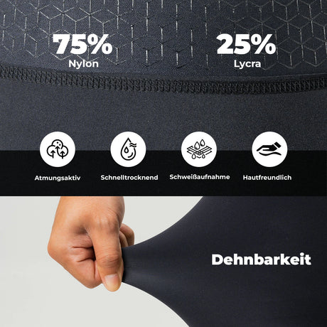 ROCKBROS Fahrradhose Kurz Gepolstert Herren – Nahtlos, atmungsaktiv & rutschfest