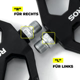 Fahrradpedale – Nylon‑Plattformpedale mit Reflektoren