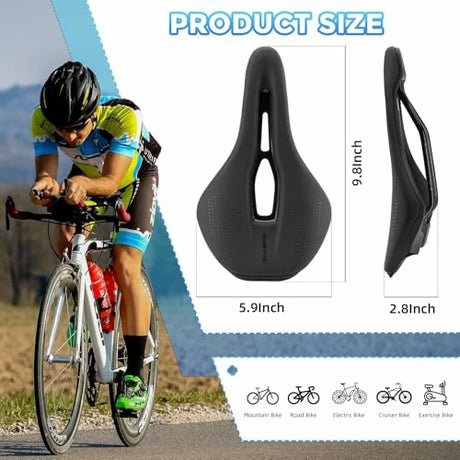 ROCKBROS Fahrradsattel – Bequem, atmungsaktiv & wasserdicht, für Damen & Herren