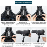 Fahrradsattel – Mit Memory‑Foam, bequem & druckentlastend