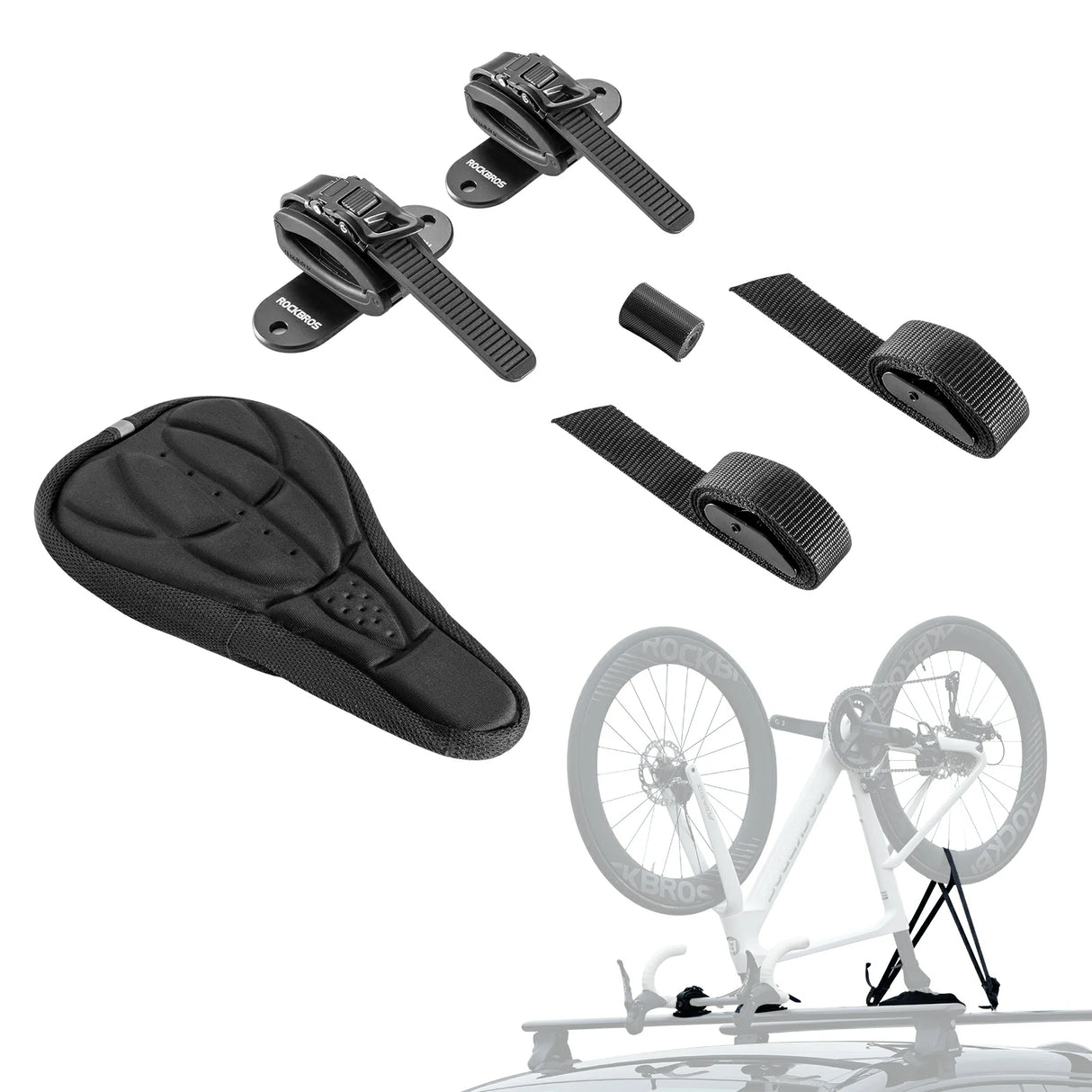 ROCKBROS Fahrradträger – Umgekehrte Dachträger‑Gabelhalterung