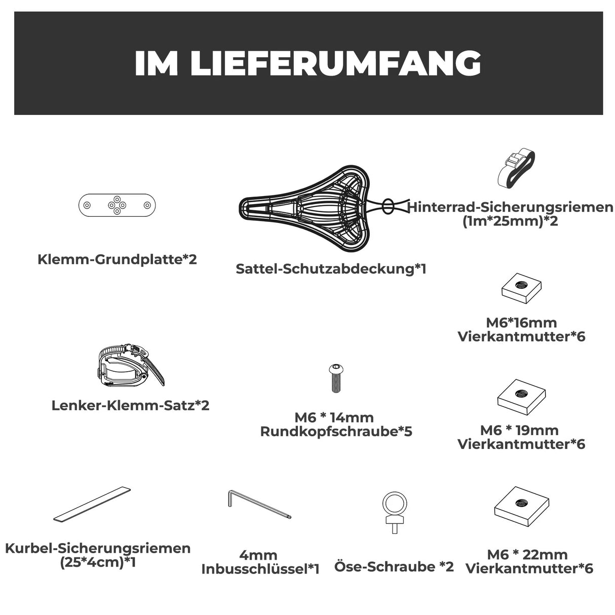 ROCKBROS Fahrradträger – Umgekehrte Dachträger‑Gabelhalterung