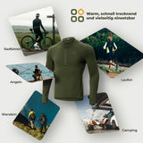 Fahrradtrikot Langarm Herren Winter – Warm, Fleece & Schnelltrocknend