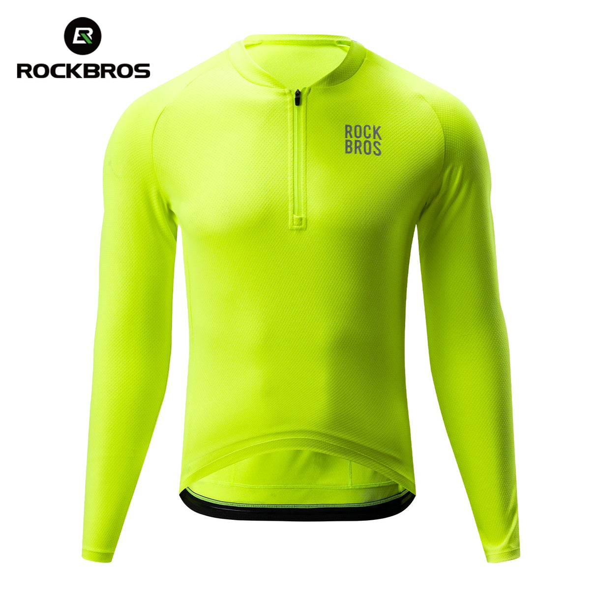 Fahrradtrikot Langarm mit kurzem Frontreißverschluss 9