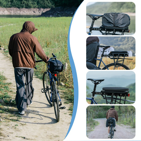 Fahrradtasche Erweiterbar – Bis 5 L, mit Schwamm als Fahrradsattel