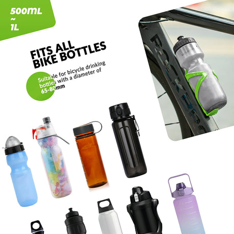 Fahrrad‑Flaschenhalter – 2er‑Pack, Leichtgewicht & 5 Farben