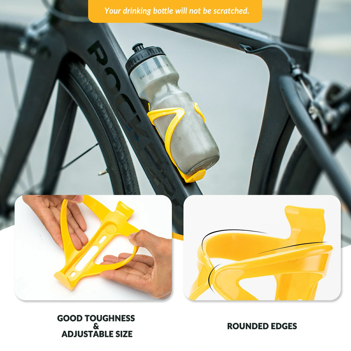 Fahrrad‑Flaschenhalter – 2er‑Pack, Leichtgewicht & 5 Farben