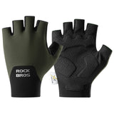 ROCKBROS Halbfinger Fahrradhandschuhe – Mit PORON XRD® Polster, Herren & Damen