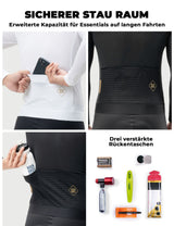 ROCKBROS Herren Langarm-Radtrikot – Atmungsaktiv & Reflektierend mit 3D-Schnitt