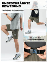 Herren Sport‑Shorts – Magnetischer Taillengurt & 4‑Taschen‑Design