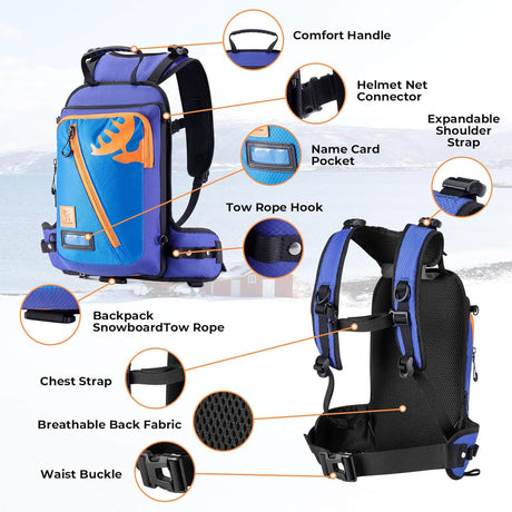 Qunature Kinder Ski-Trainingsrucksack mit Gurt - ROCKBROS-EU