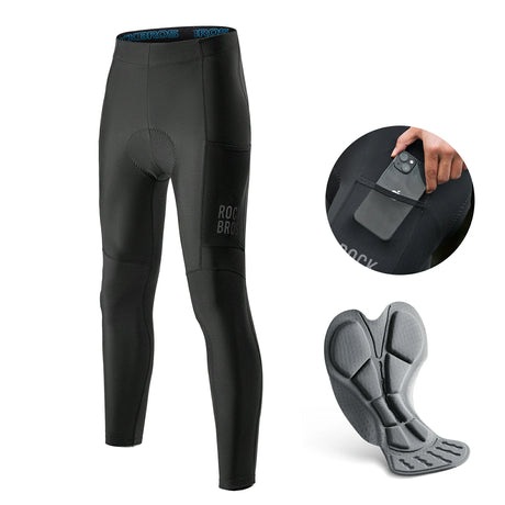 Lange Fahrradhose für Herren – Thermo, 3D‑gepolstert, elastisch
