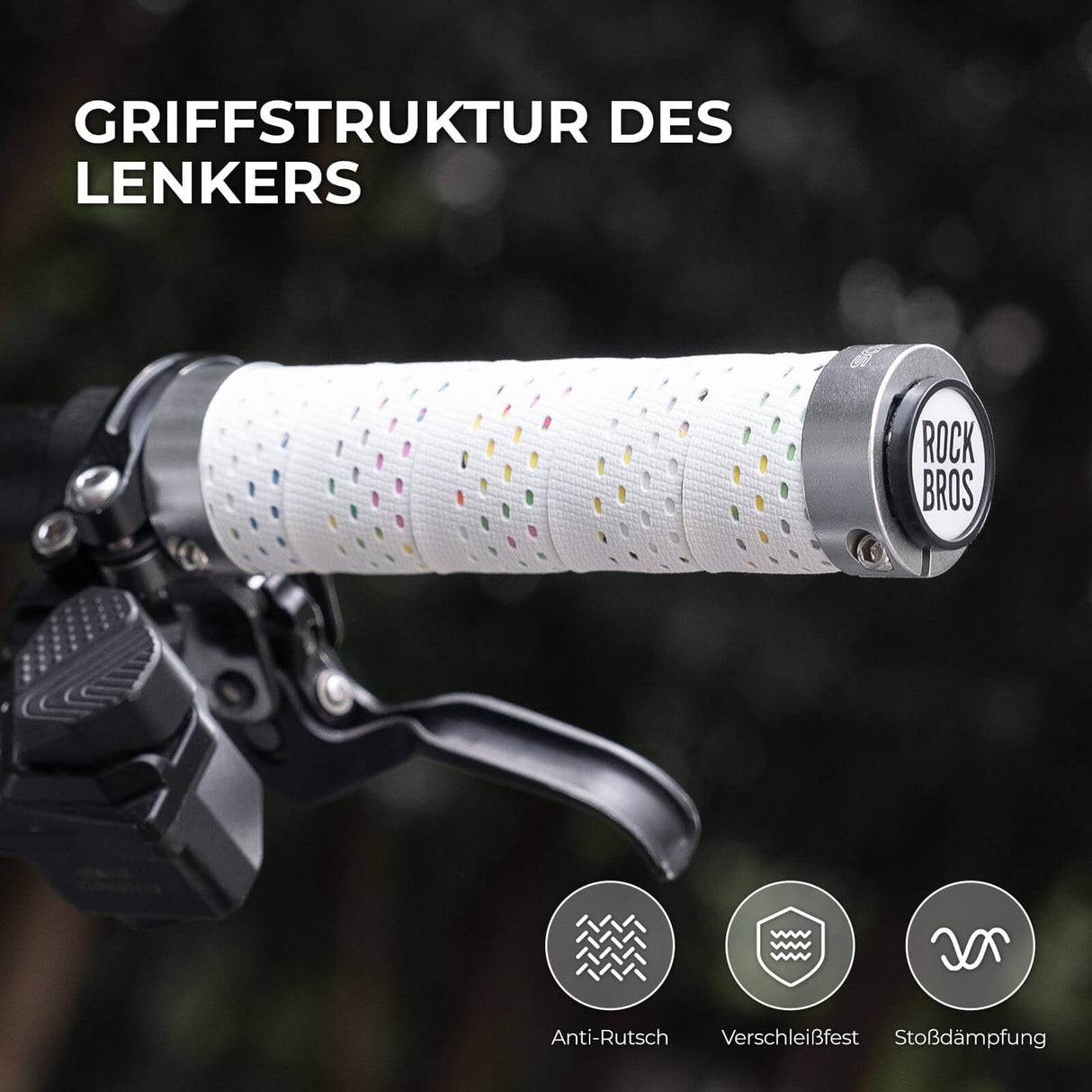 ROCKBROS Lenkergriffe – Doppelverschluss für 22 mm Lenker