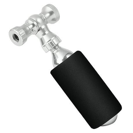 Mini-Fahrradpumpe mit CO₂-Adapter – Tragbar, Presta & Schrader Kompatibel, bis 80 PSI