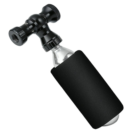 Mini-Fahrradpumpe mit CO₂-Adapter – Tragbar, Presta & Schrader Kompatibel, bis 80 PSI