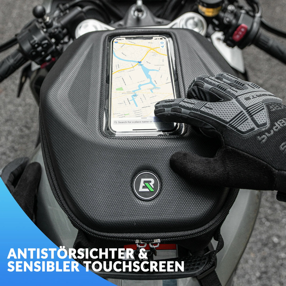 Motorrad‑Tankrucksack – Mit Regenschutz & abnehmbaren Schultergurten, 7 L