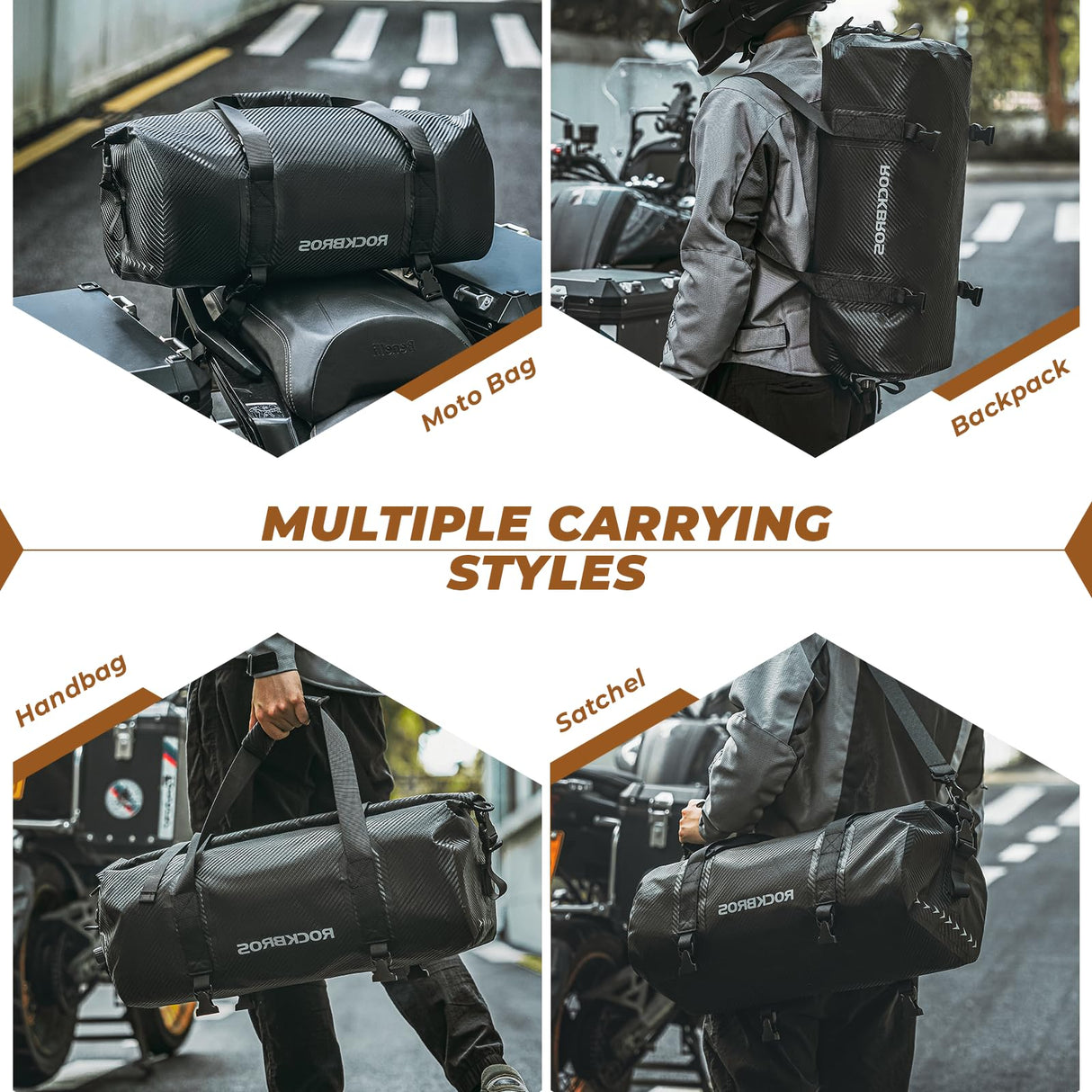 Motorradtasche Motorrad Hecktasche 100% Wasserdichter 20L-60L