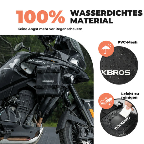 Motorradtaschen – 100% wasserdicht 5 L, Seitentasche mit Schultergurt