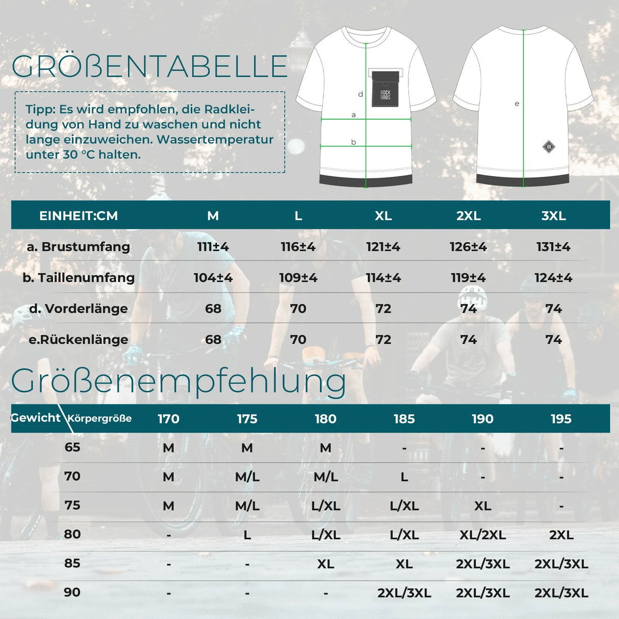 Mountainbike Radtrikot – Kurzarm Herren mit Magnet‑Brusttasche