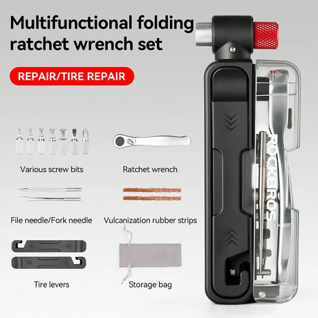 15-in-1 Mini-Ratsche-Fahrradwerkzeug