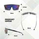ROCKBROS Sonnenbrille – Fahrradbrille Herren/Damen, UV400 polarisiert, TR90‑Rahmen