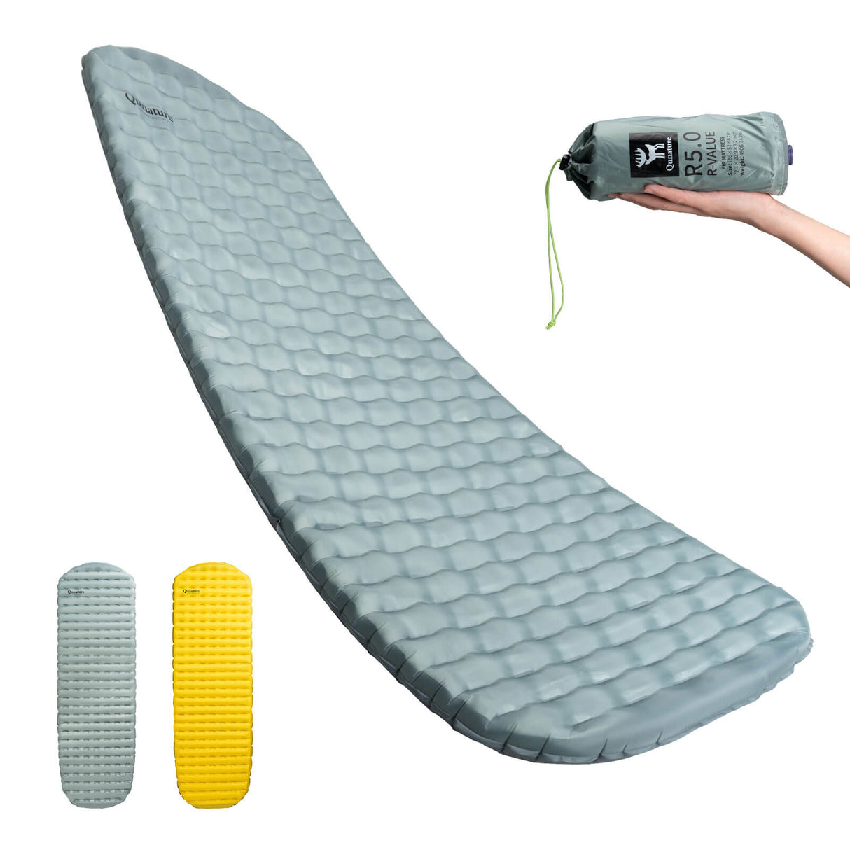 Qunature Aufblasbare Isomatte – Alljahreszeit-Isolierung für Outdoor-Camping