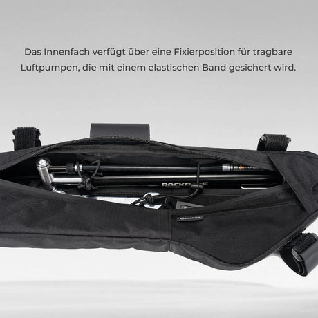 Qunature Fahrrad-Rahmentasche – Wasserdicht mit Außentasche & Trinksystemöffnung