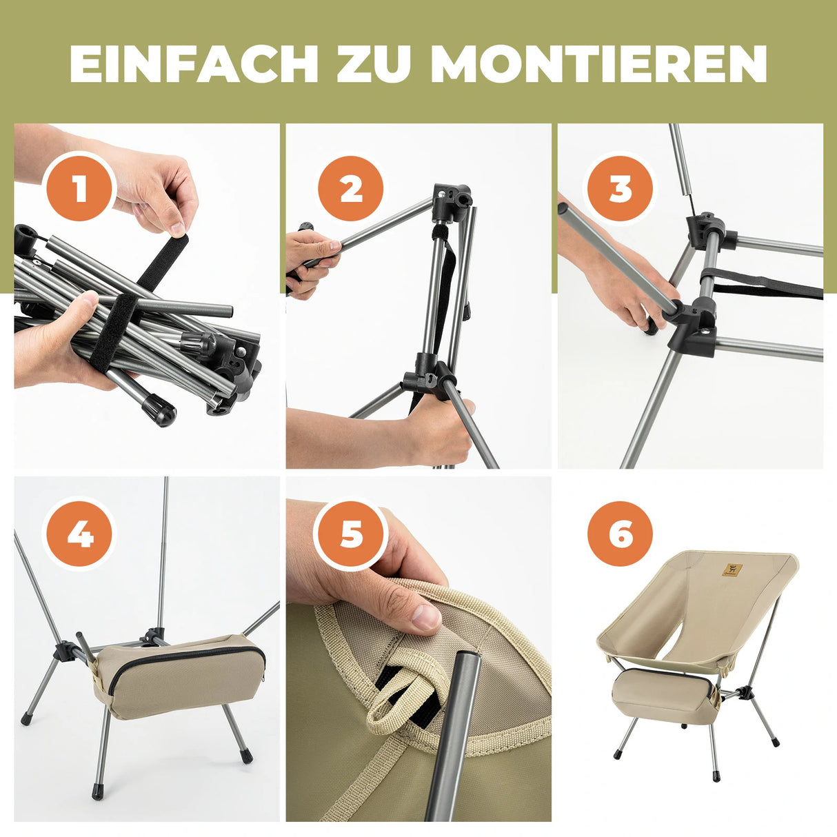 Faltbarer Campingstuhl - ROCKBROS-EU