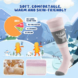 Qunature Jungen Skisocken – Kinder Thermosocken für winterlichen Spielspaß!​