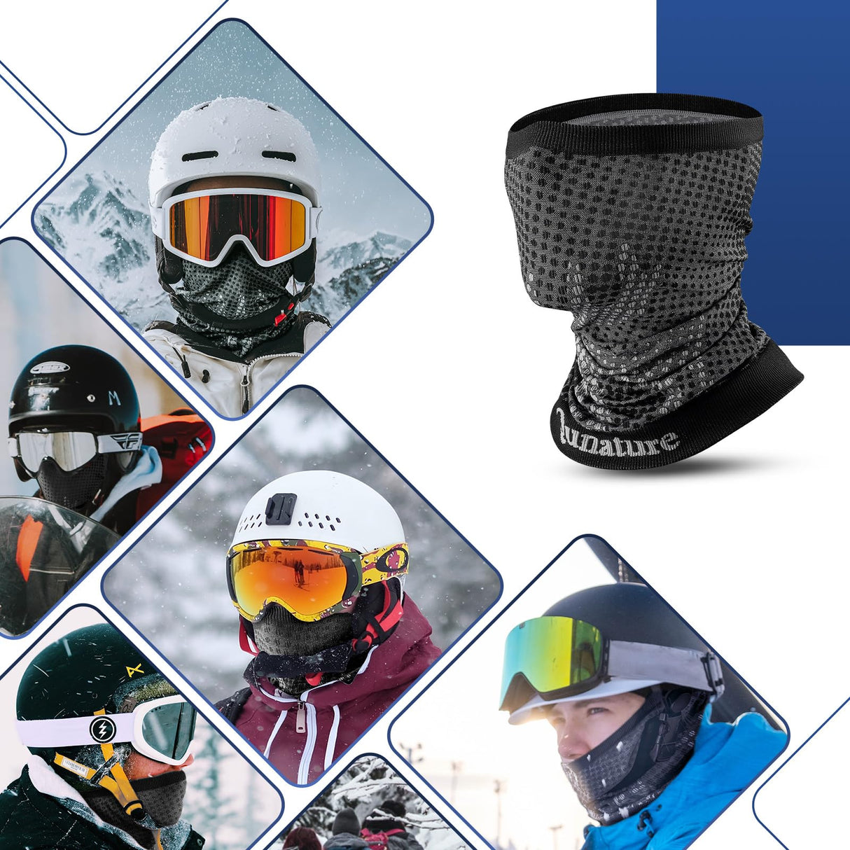 Multifunktionstuch Schlauchschal – Winter Halstuch Winddichter & Elastisch
