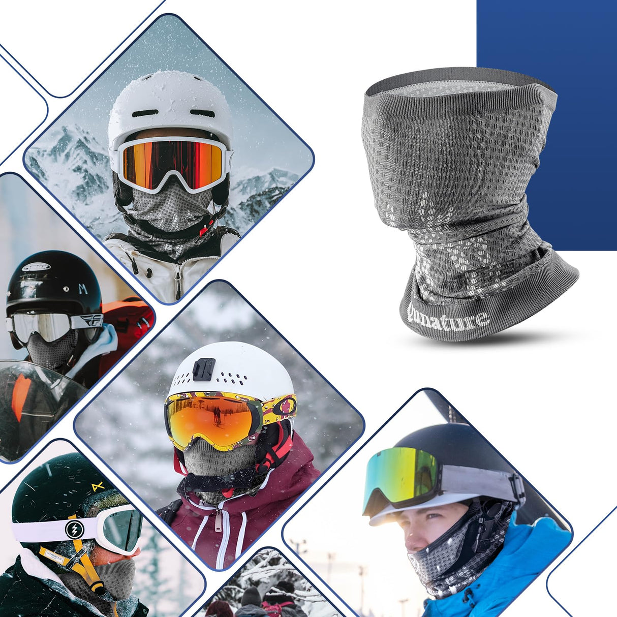 Multifunktionstuch Schlauchschal – Winter Halstuch Winddichter & Elastisch