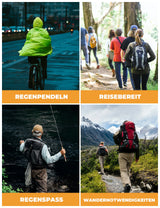 Wasserdichter Regenponcho – 3‑in‑1 Multifunktional, wiederverwendbar