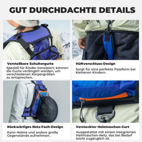 Qunature Ski‑Trainingsrucksack – Snowboard‑Geschirr