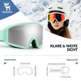 Skibrille – Anti‑Nebel, Doppellinsen, blendfrei