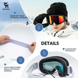 Skibrille – Anti‑Nebel, Doppellinsen, blendfrei
