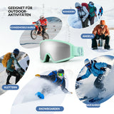 Skibrille – Anti‑Nebel, Doppellinsen, blendfrei