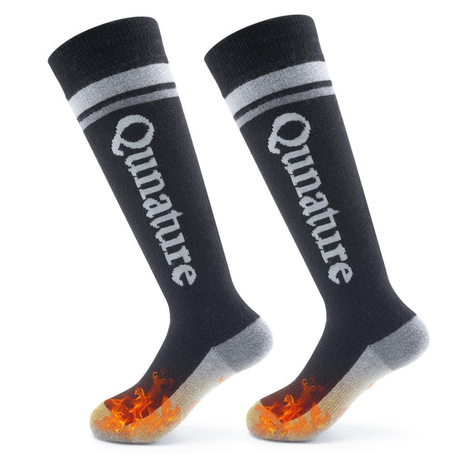 Qunature Kinder-Skisocken – Thermosocken aus Merinowolle für den Wintersport