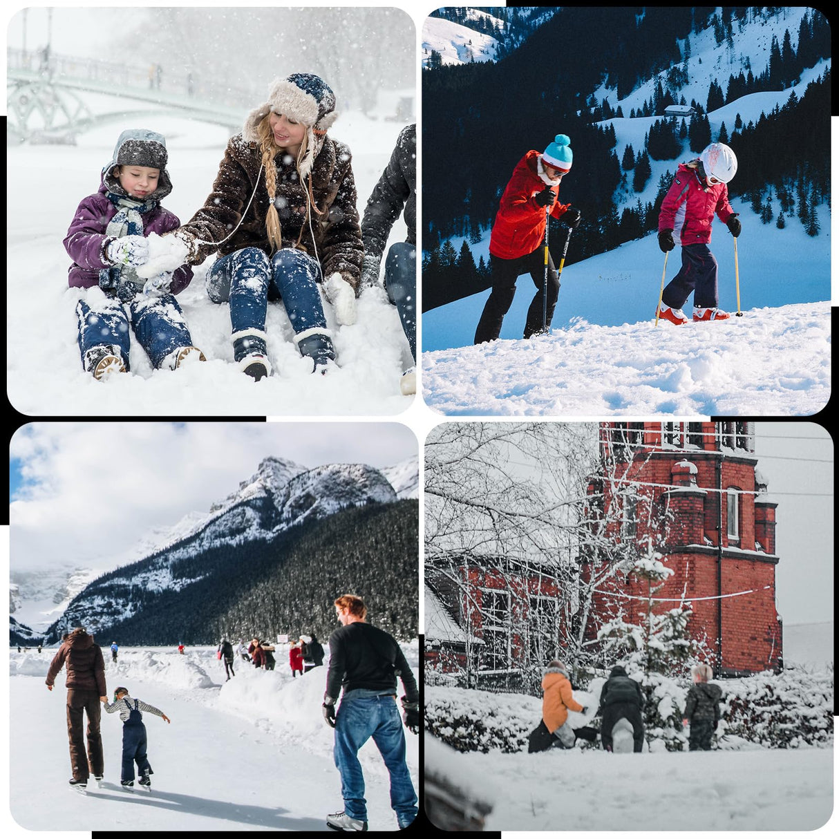 Qunature Skisocken Kinder Thermosocken 1 Paar für Winter-Sports aus Merinowolle - ROCKBROS-EU