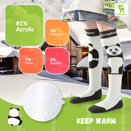 Qunature Kinder-Skisocken – Thermosocken für den Winter (1 Paar)​