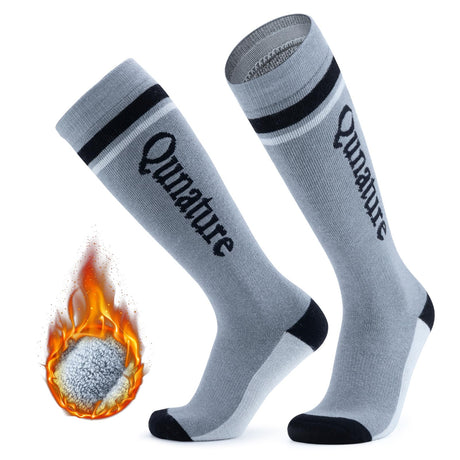 Qunature Skisocken – Thermosocken aus Merinowolle für Winter-Sport