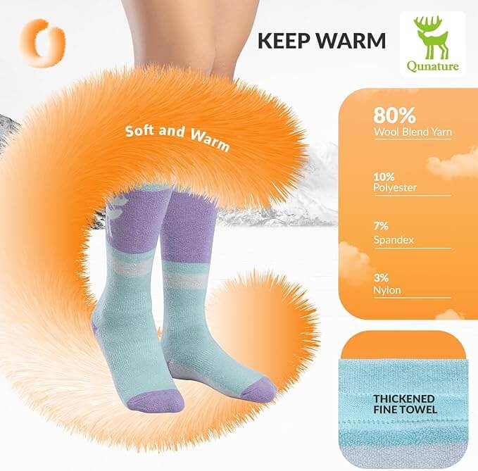 Qunature Skisocken aus Merinowolle – Naturale Wärme im Winter!​