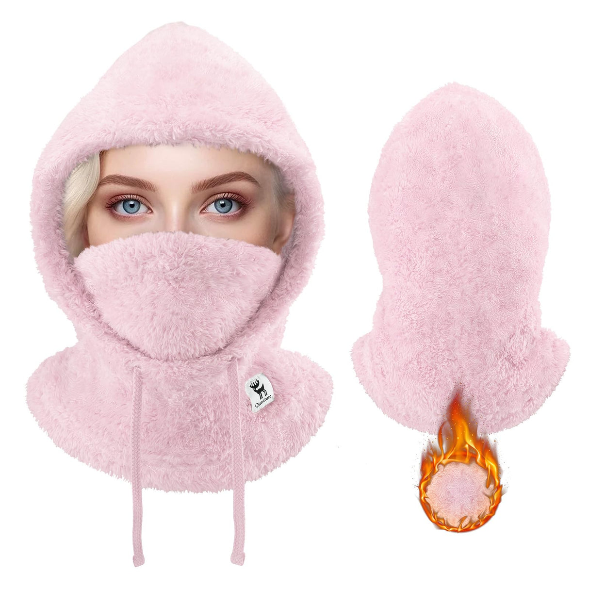 Qunature Sturmhaube Winter – Warme Balaclava Thermo Winddichte Sturmmaske Skimaske