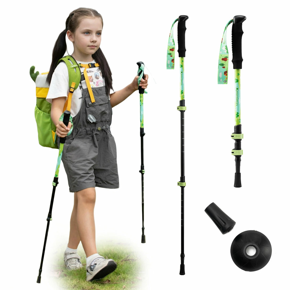 Qunature Kinder-Wanderstöcke – 51–100 cm verstellbar, Aluminium, 1  Stück