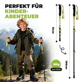 Qunature Kinder-Wanderstöcke – 51–100 cm verstellbar, Aluminium, 1  Stück