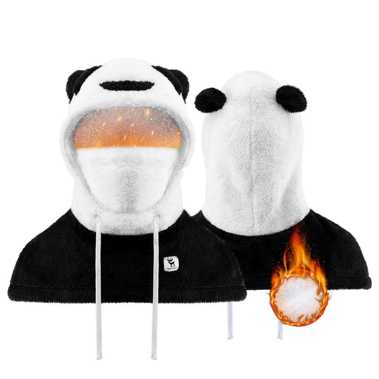 Qunature Winddichte Panda-M¨¹tze f¨¹r Kinder/Jugendliche