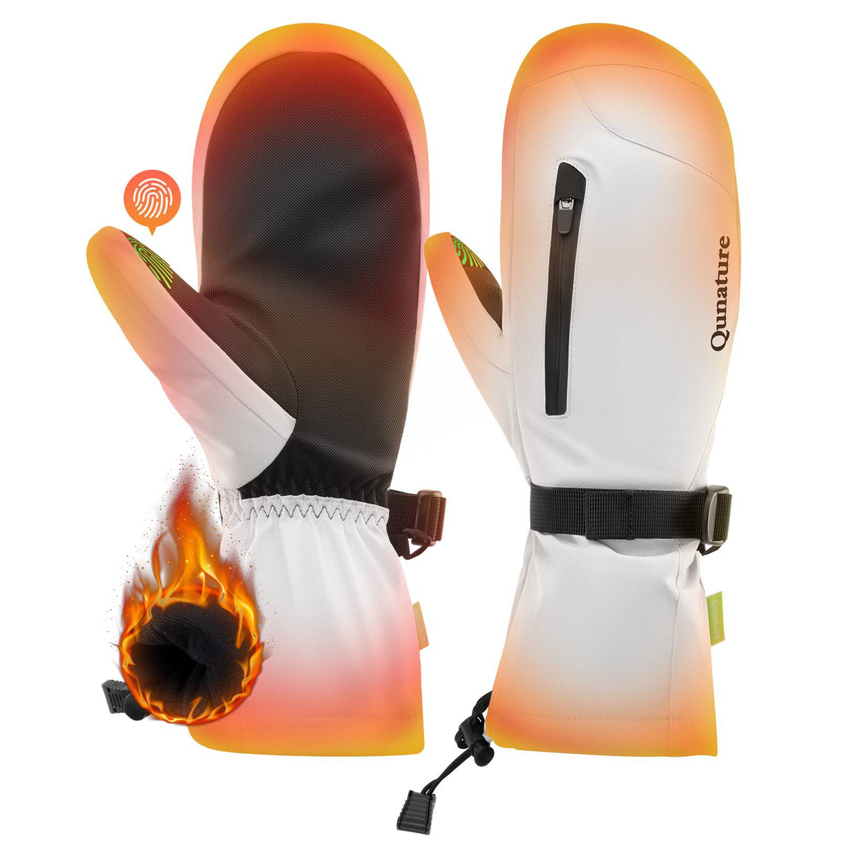 Qunature Winter Skihandschuhe f¨¹r Herren & Damen #Color_Wei?